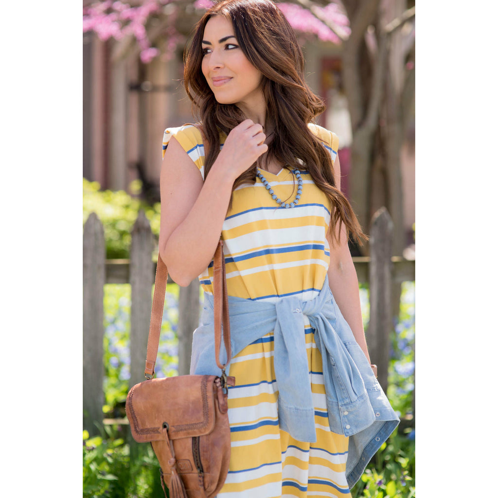 Multi Striped Midi - Betsey's Boutique Shop