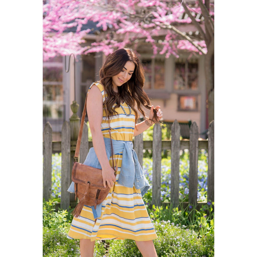 Multi Striped Midi - Betsey's Boutique Shop