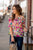Abstract Floral Off The Shoulder Blouse - Betsey's Boutique Shop -
