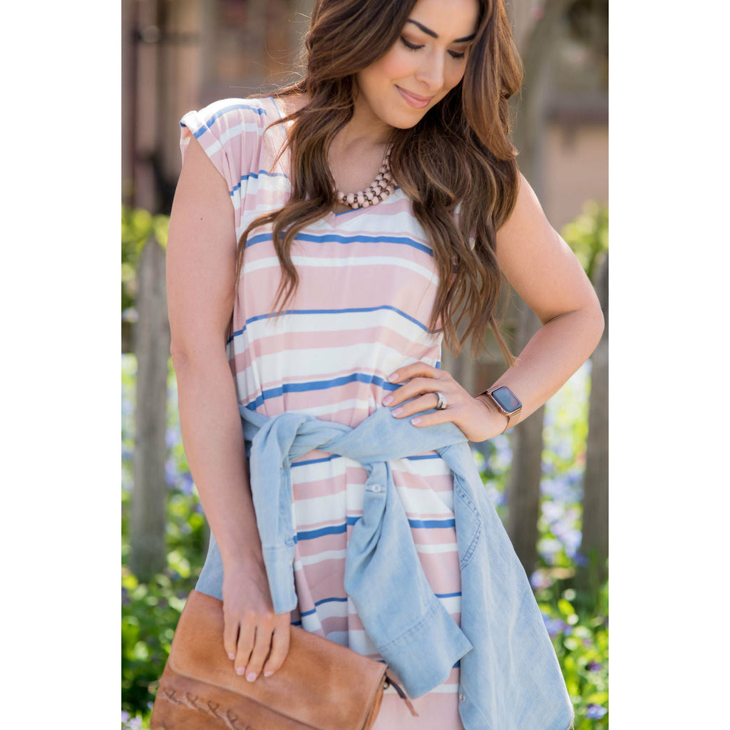 Multi Striped Midi - Betsey's Boutique Shop