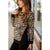 Side Panel Leopard Sweatshirt - Betsey's Boutique Shop - Shirts & Tops