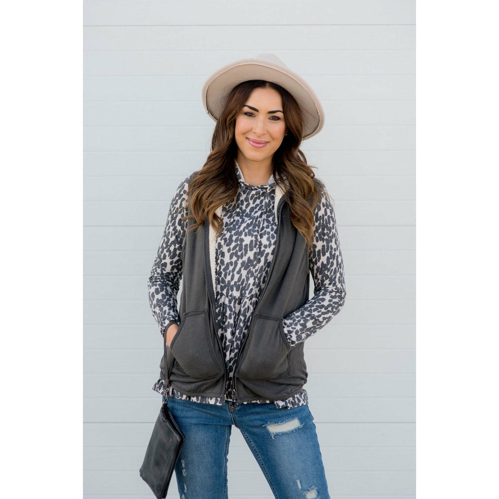 Sherpa Lined Vest - Betsey's Boutique Shop