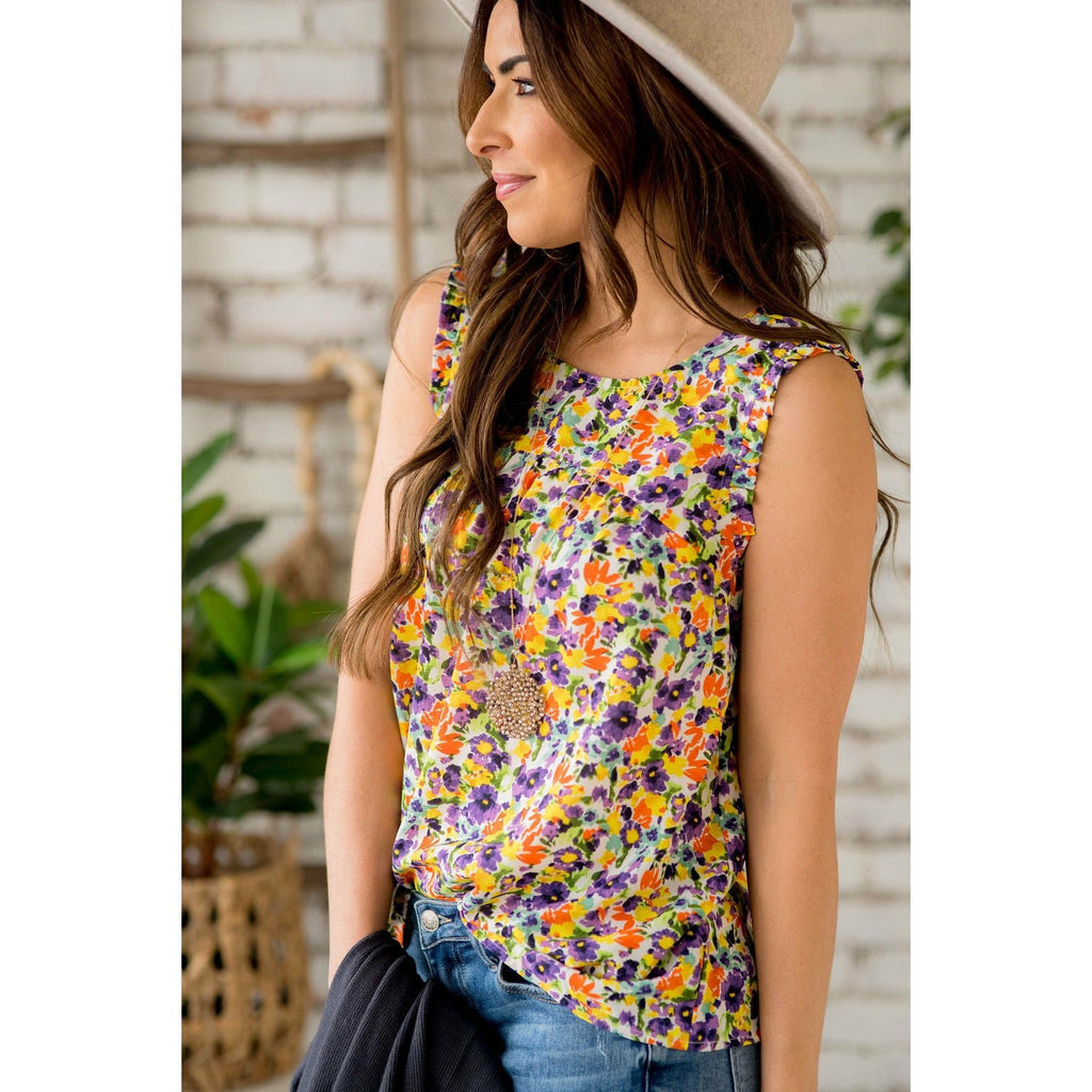 Bright Blossom Tank - Betsey's Boutique Shop