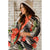 Multi Striped Floral Kimono - Betsey's Boutique Shop - Coats & Jackets