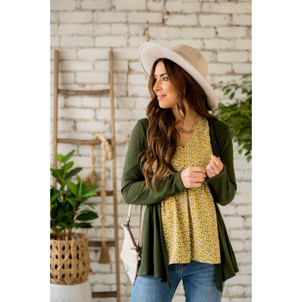 Lightweight Basic Cardigan - Betsey's Boutique Shop - Coats & Jackets