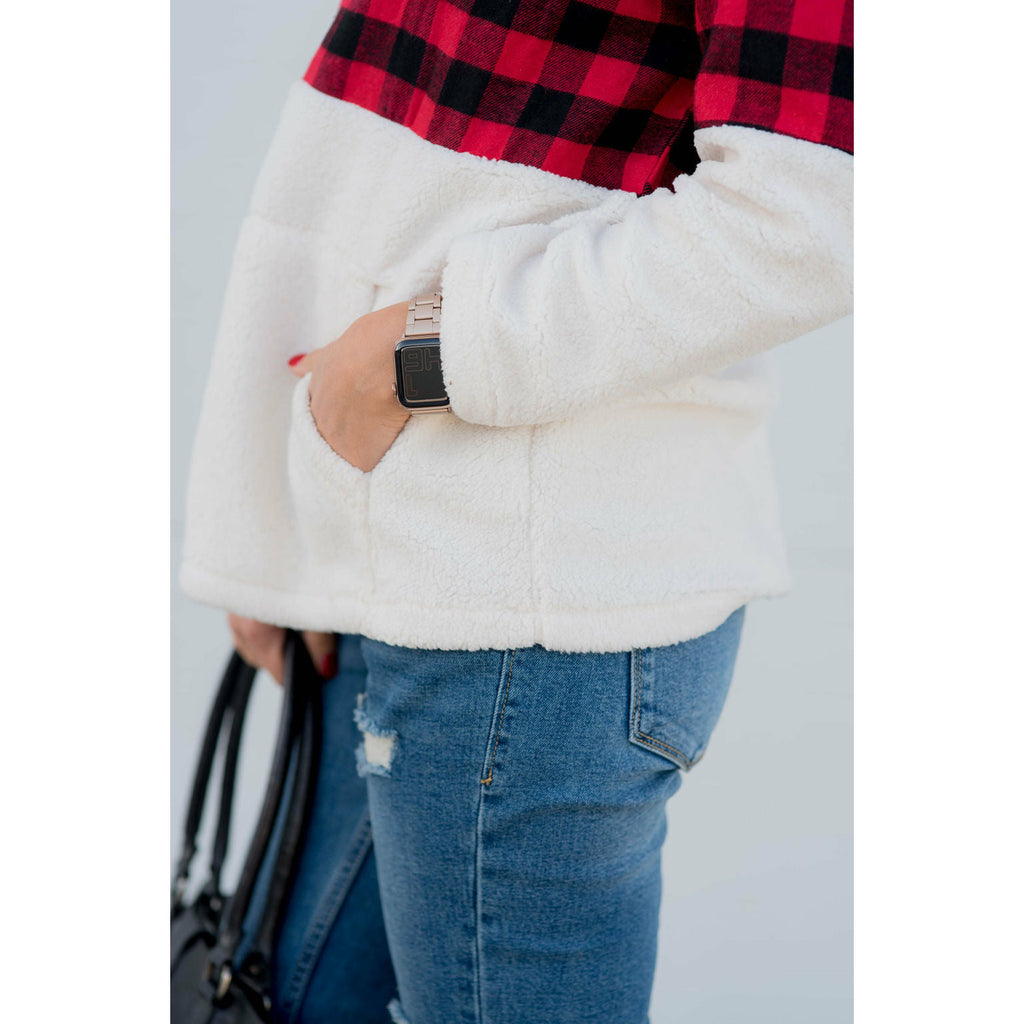 Buffalo Plaid Pullover - Betsey's Boutique Shop