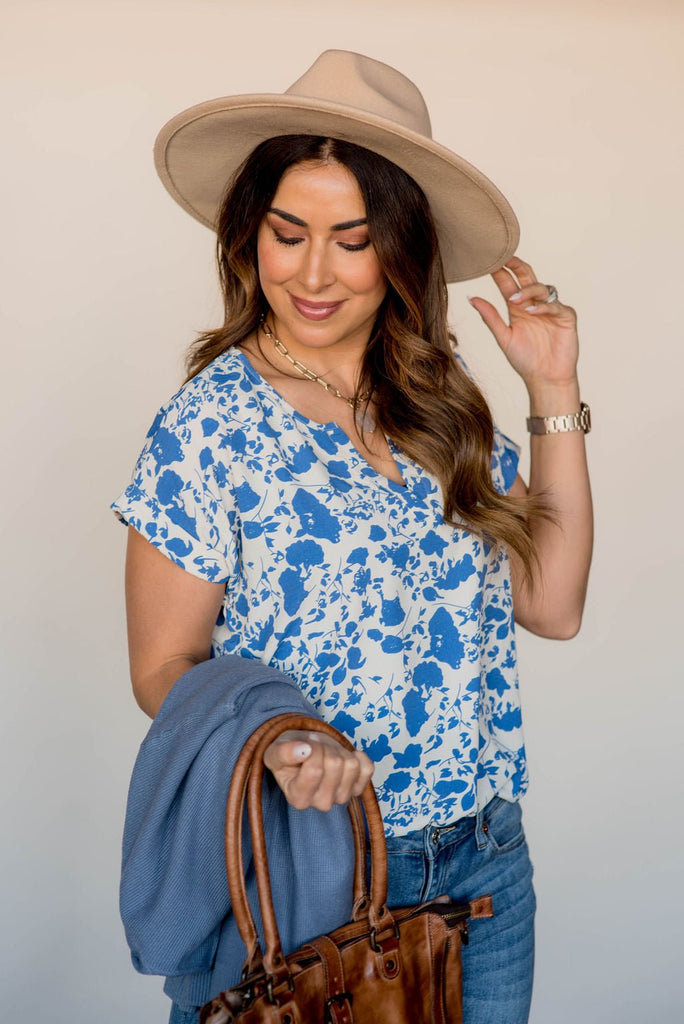 Petunia V-Neck Blouse - Betsey's Boutique Shop -