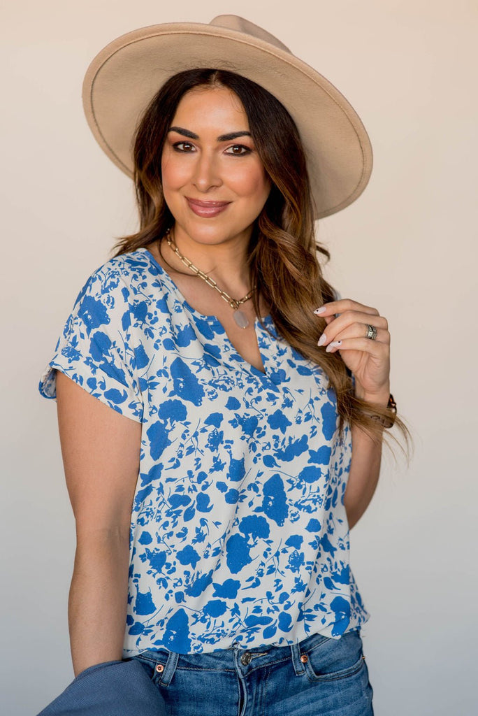 Petunia V-Neck Blouse - Betsey's Boutique Shop -