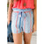Color Stripe Paper Bag Waist Shorts - Betsey's Boutique Shop - Shorts