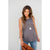 Vertical Striped Solid Back Tank - Betsey's Boutique Shop - Shirts & Tops