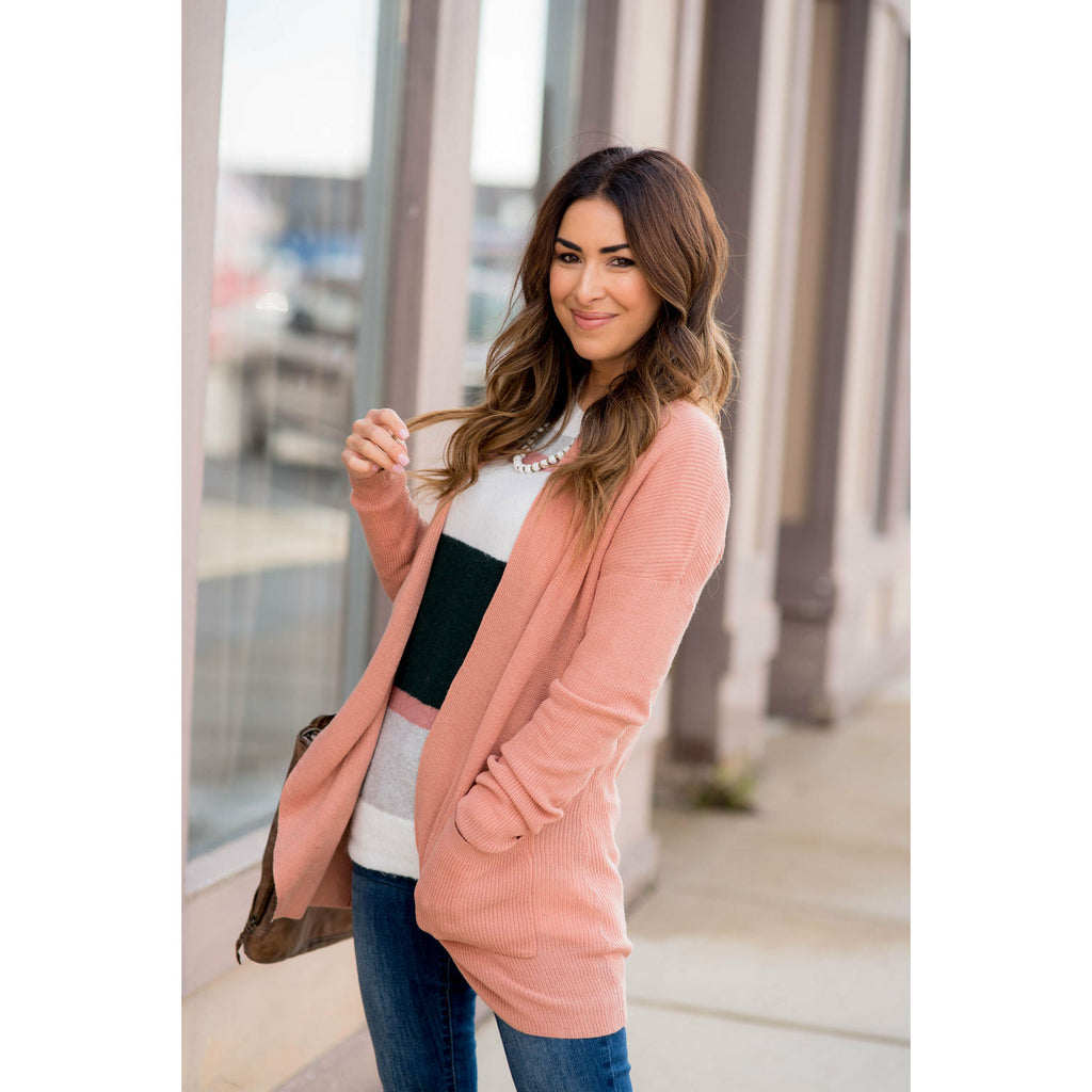 Lightweight & Lovely Ribbed Cardigan - Betsey's Boutique Shop