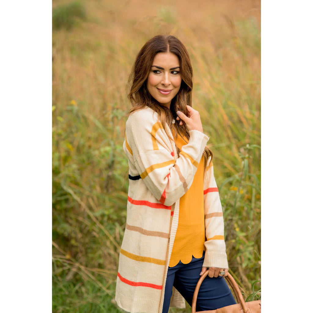 Bright Striped Cardigan - Betsey's Boutique Shop