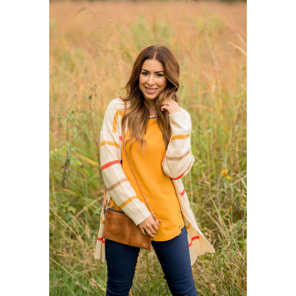 Bright Striped Cardigan - Betsey's Boutique Shop