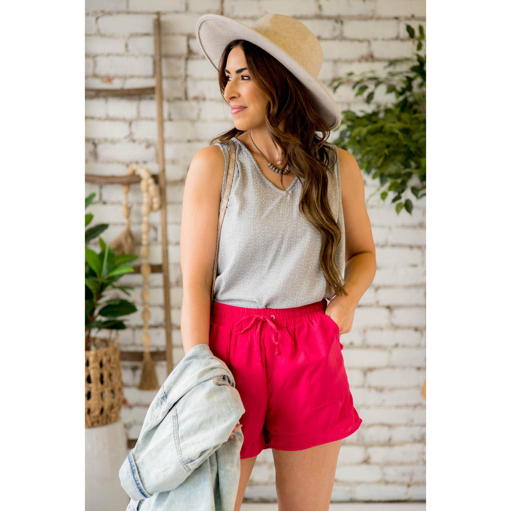 Relaxed Tie Shorts - Betsey's Boutique Shop