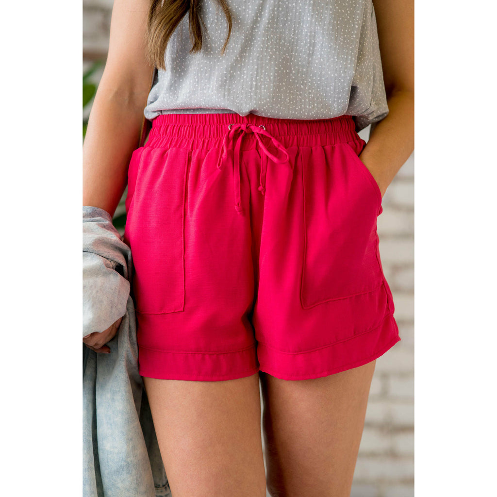 Relaxed Tie Shorts - Betsey's Boutique Shop