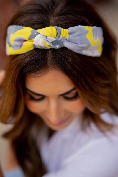 Watercolor Floral Knotted Headband