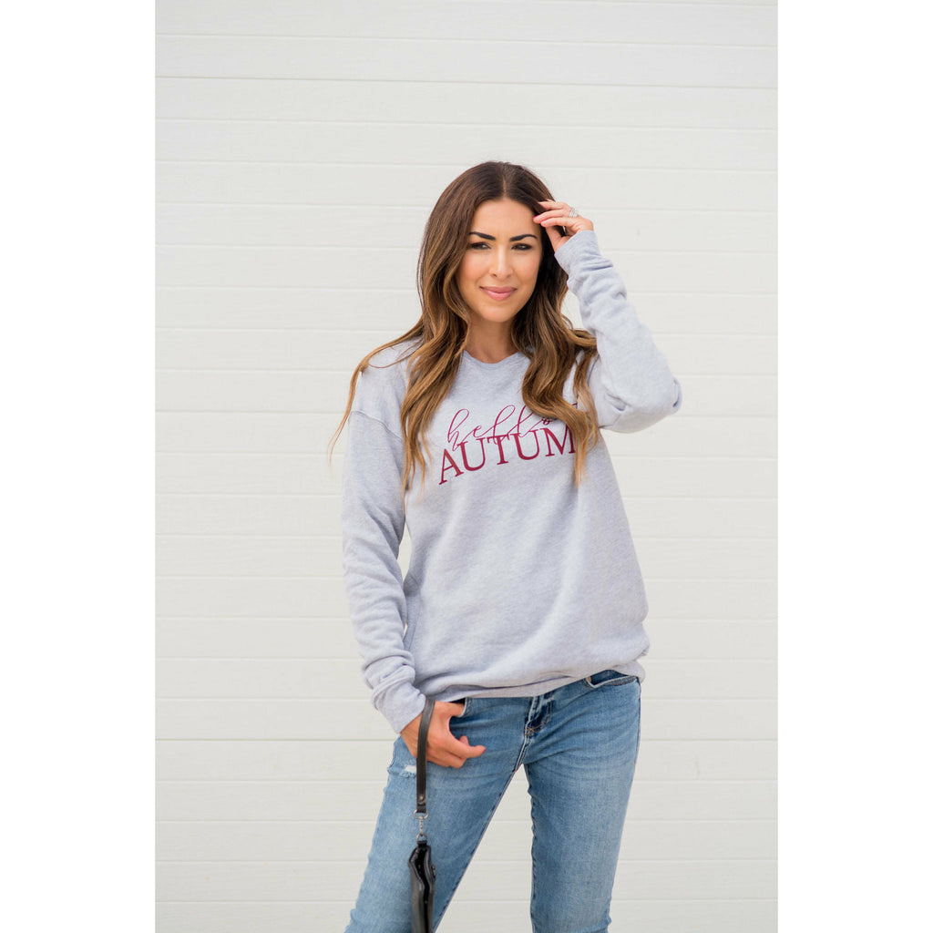 Hello Autumn Crewneck - Betsey's Boutique Shop