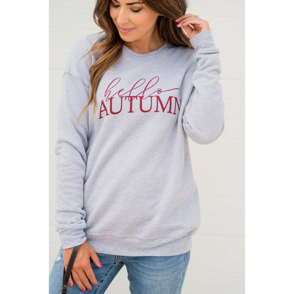 Hello Autumn Crewneck - Betsey's Boutique Shop