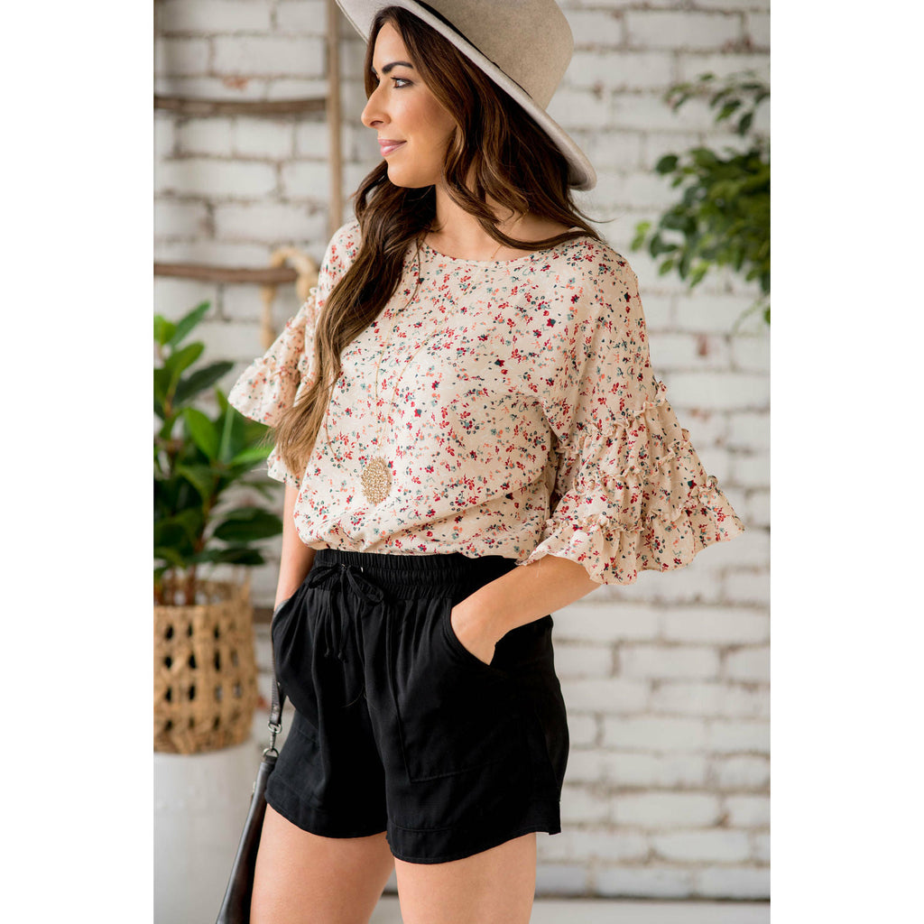 Relaxed Tie Shorts - Betsey's Boutique Shop