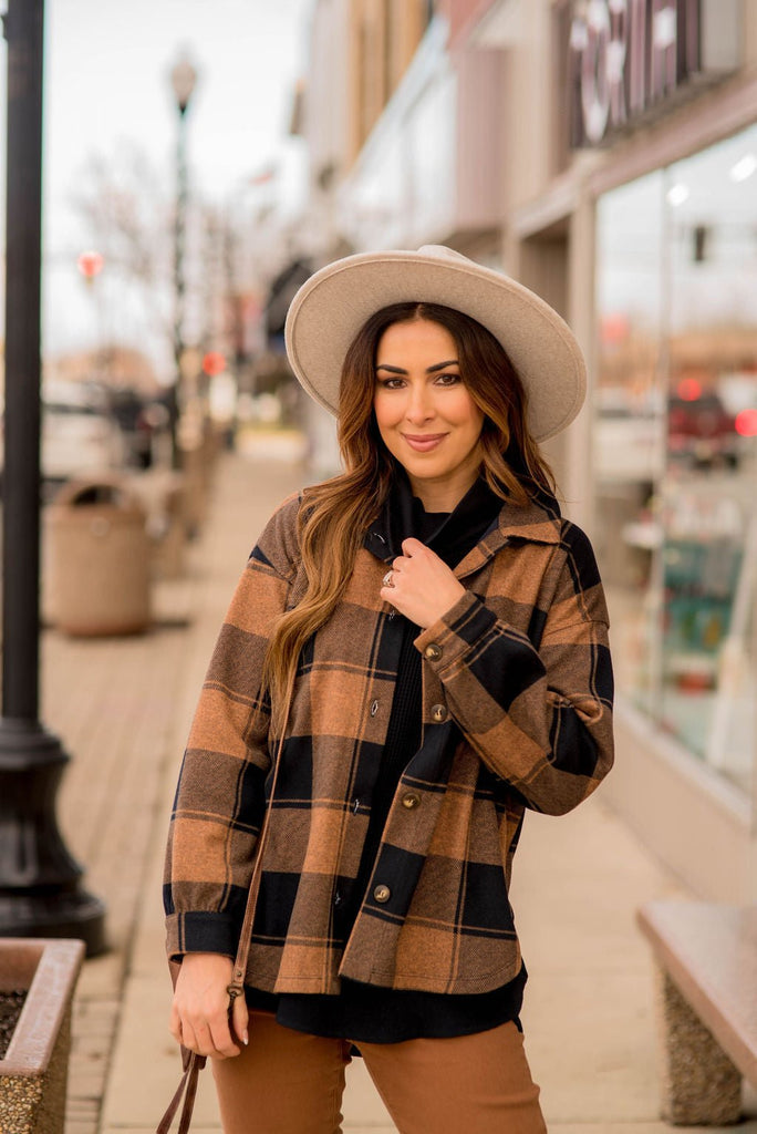 Brilliantly Beautiful Plaid Shacket - Betsey's Boutique Shop