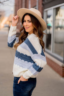 Zig Zag Striped Sweater - Betsey's Boutique Shop 