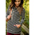 Striped Cowl Neck Sweatshirt Tunic - Betsey's Boutique Shop - Shirts & Tops