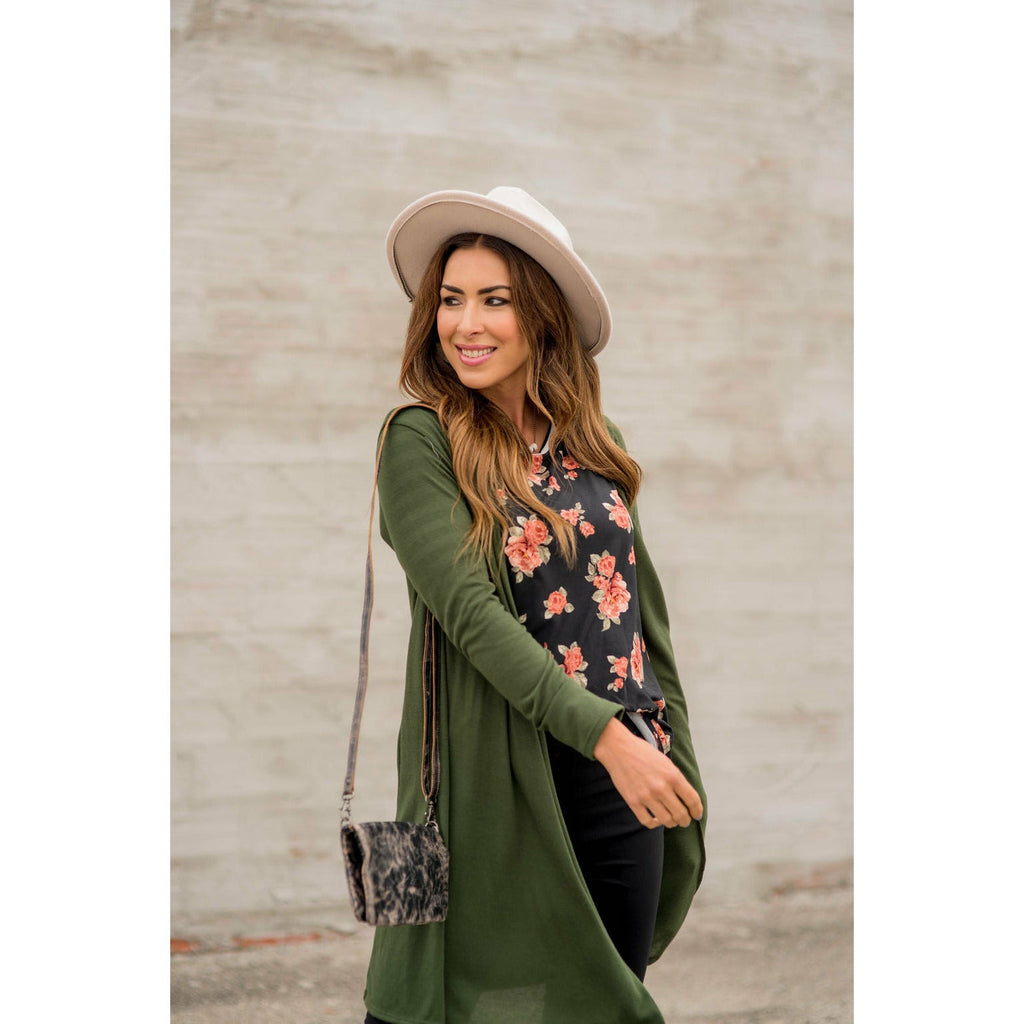 Basic Tunic Cardigan - Betsey's Boutique Shop - Coats & Jackets