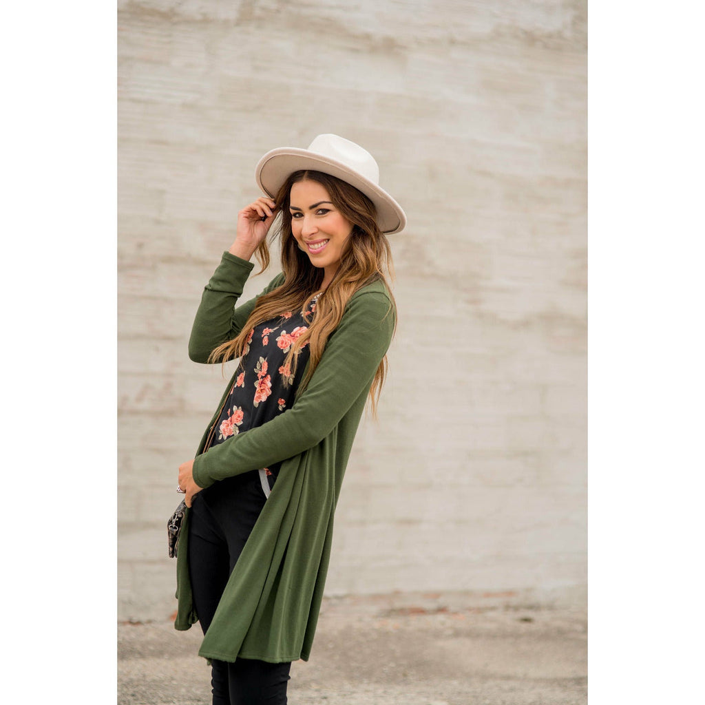 Basic Tunic Cardigan - Betsey's Boutique Shop - Coats & Jackets