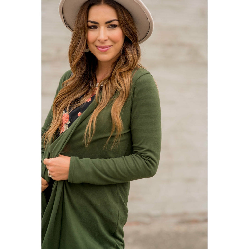 Basic Tunic Cardigan - Betsey's Boutique Shop - Coats & Jackets