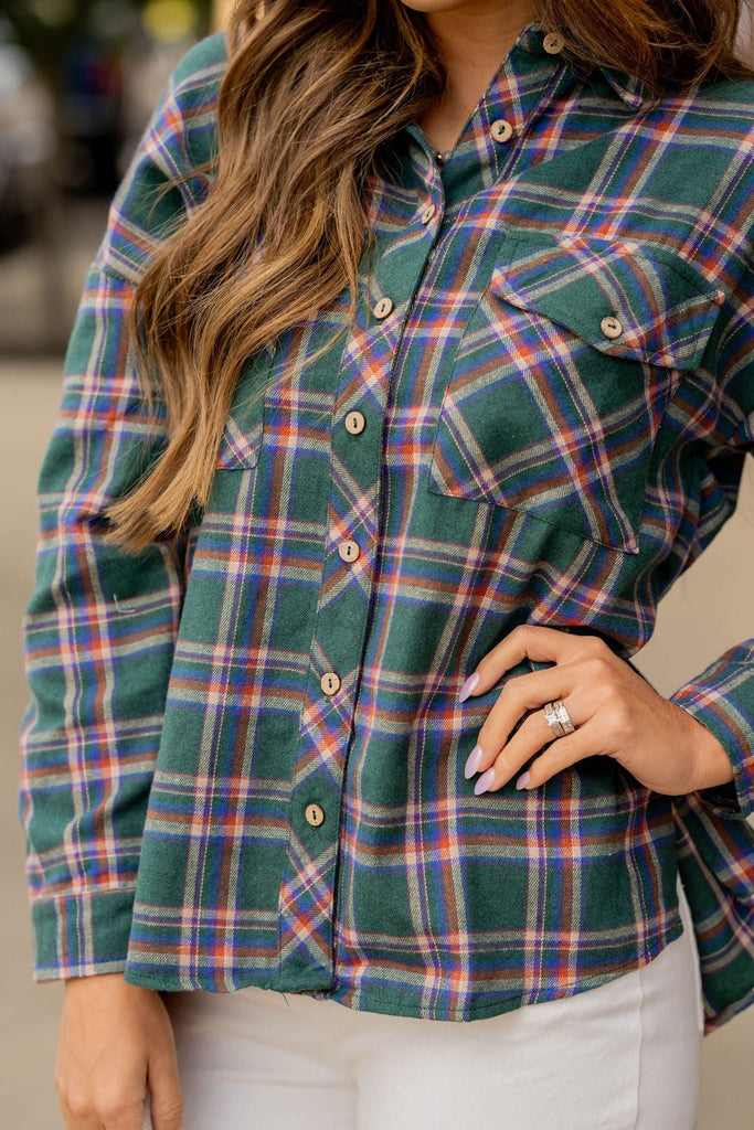 Speechless Plaid Flannel - Betsey's Boutique Shop -