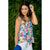 Khaki Floral Tie Front Tank - Betsey's Boutique Shop - Shirts & Tops