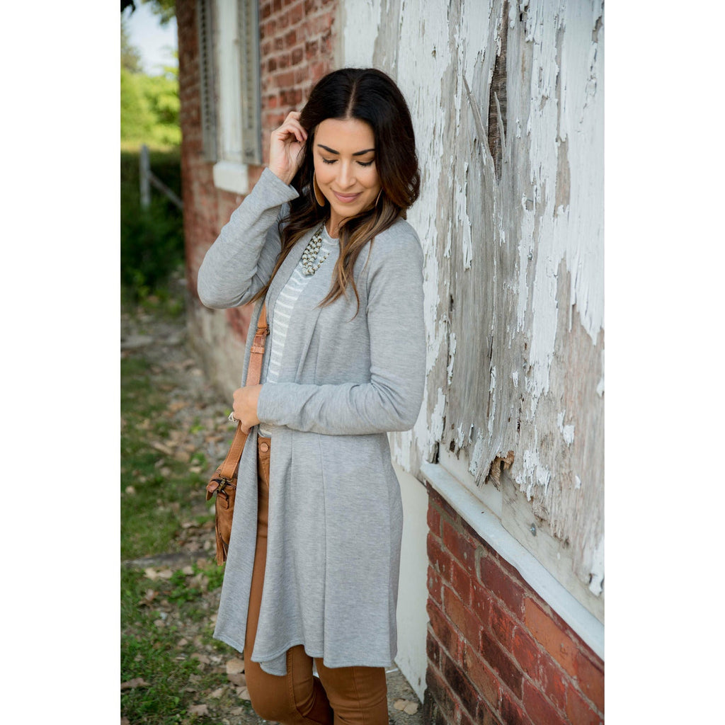 Basic Tunic Cardigan - Betsey's Boutique Shop - Coats & Jackets