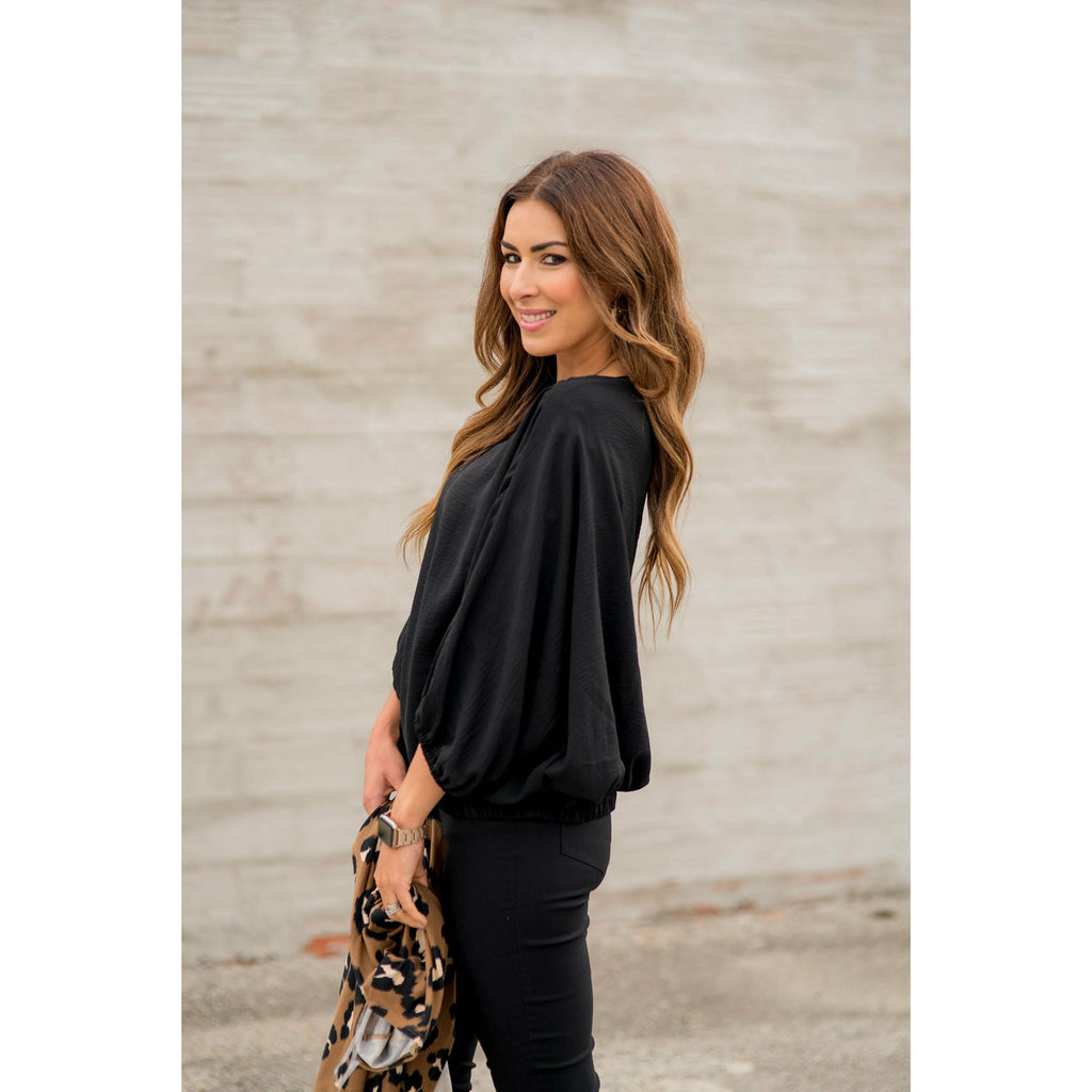 Bold & Sassy 3/4 Sleeve Blouse - Betsey's Boutique Shop