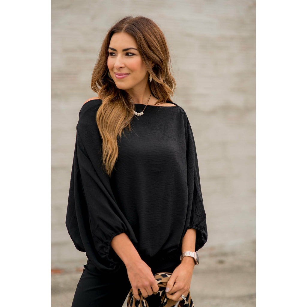 Bold & Sassy 3/4 Sleeve Blouse - Betsey's Boutique Shop