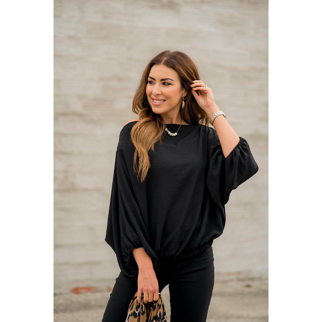 Bold & Sassy 3/4 Sleeve Blouse - Betsey's Boutique Shop