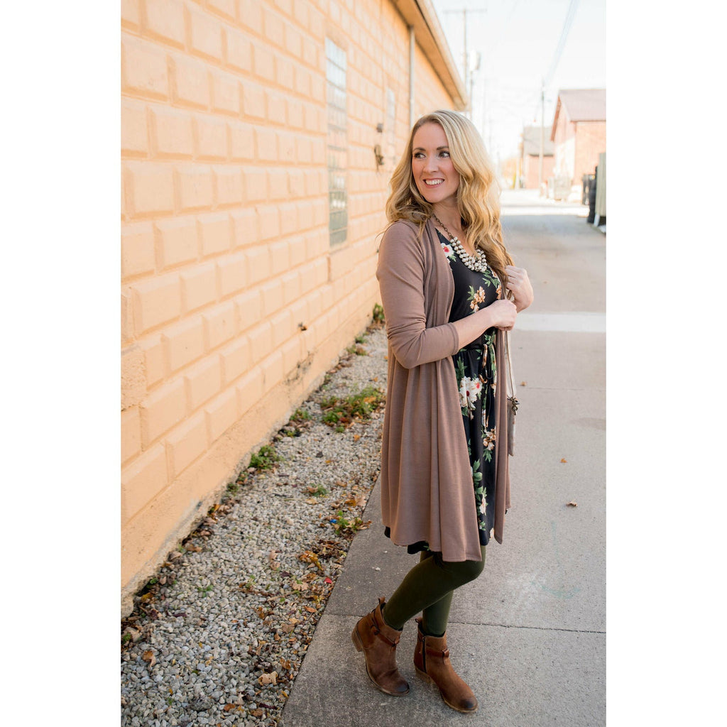 Basic Tunic Cardigan - Betsey's Boutique Shop - Coats & Jackets