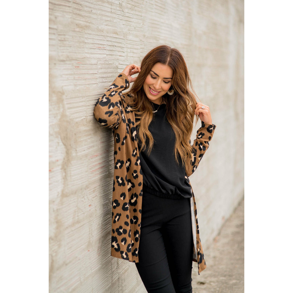 Lightweight Leopard Cardigan - Betsey's Boutique Shop