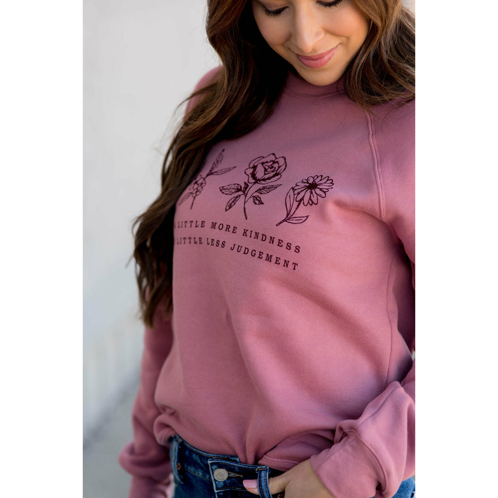 A Little More Kindness Graphic Crewneck - Betsey's Boutique Shop