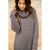 Chunky Knit Cowl Neck Tunic - Betsey's Boutique Shop