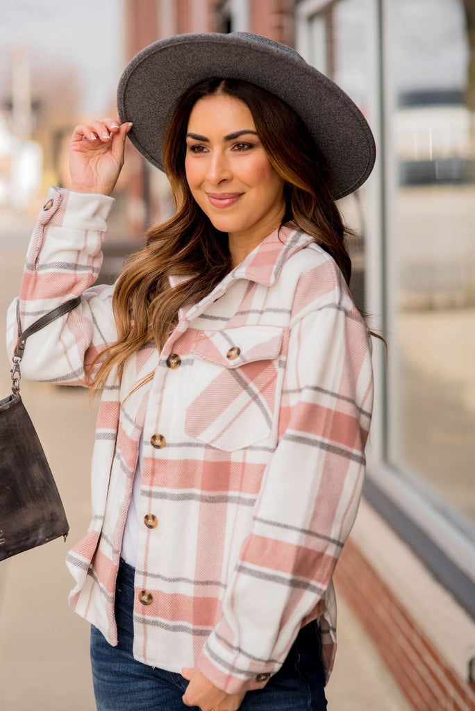 Sunny Days Plaid Shacket - Betsey's Boutique Shop -