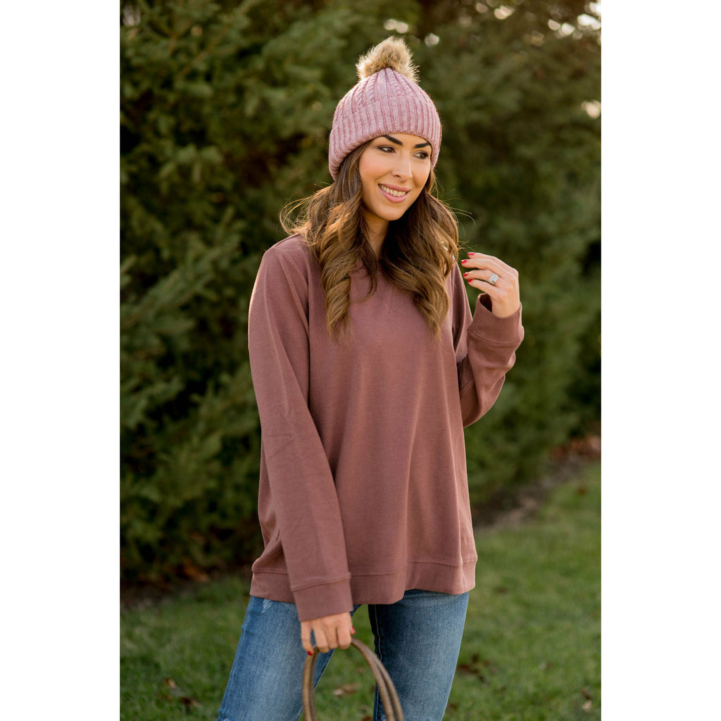 Basic Sweatshirt - Betsey's Boutique Shop - Outerwear