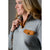 Quilted Button Accent Pullover - Cognac - Betsey's Boutique Shop