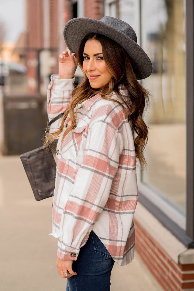 Sunny Days Plaid Shacket - Betsey's Boutique Shop -