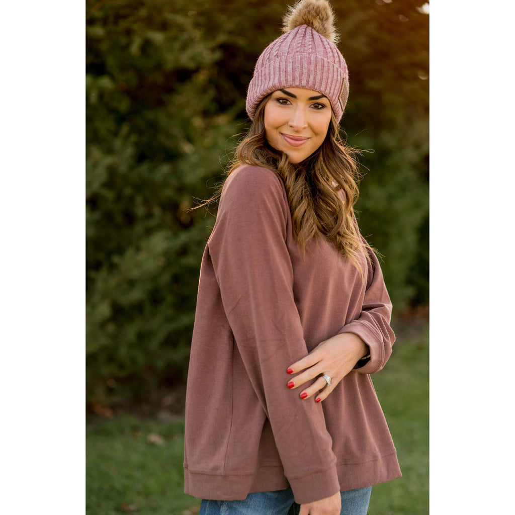 Basic Sweatshirt - Betsey's Boutique Shop - Outerwear