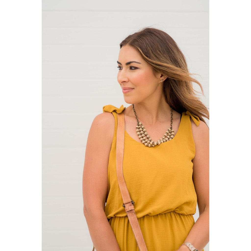 Tie Shoulder Tank Midi - Betsey's Boutique Shop