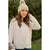 Thermal Tie Front Long Sleeve Tee - Betsey's Boutique Shop - Shirts & Tops
