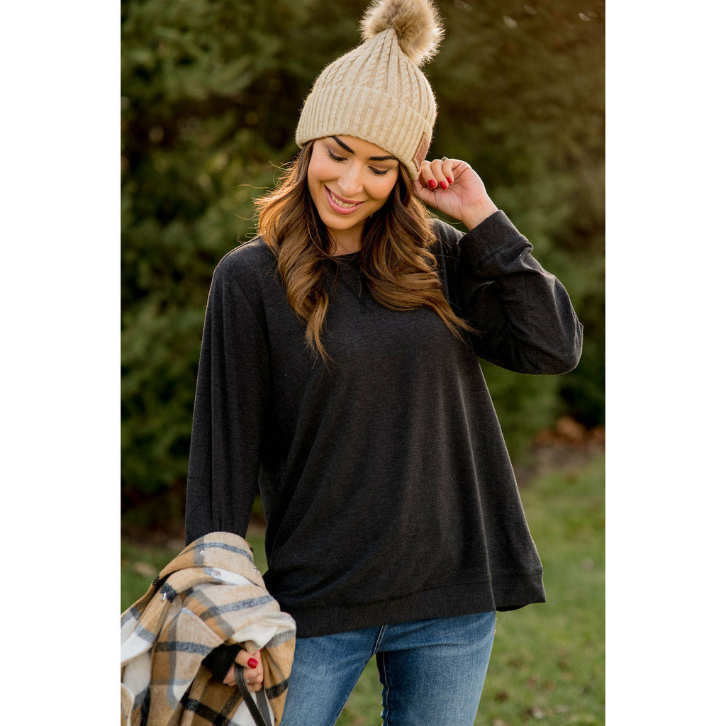 Basic Sweatshirt - Betsey's Boutique Shop - Outerwear