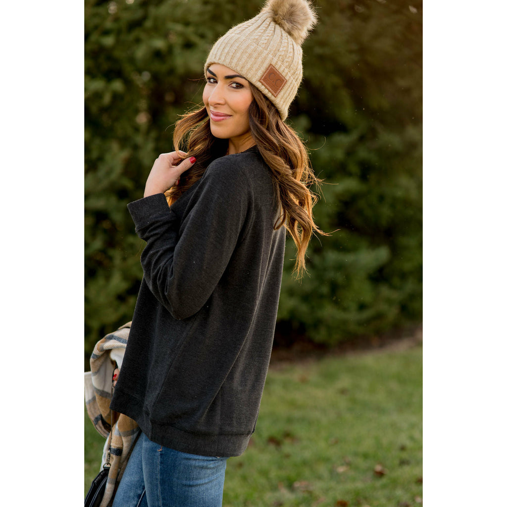 Basic Sweatshirt - Betsey's Boutique Shop - Outerwear