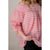Striped off the Shoulder Blouse - Betsey's Boutique Shop - Shirts & Tops