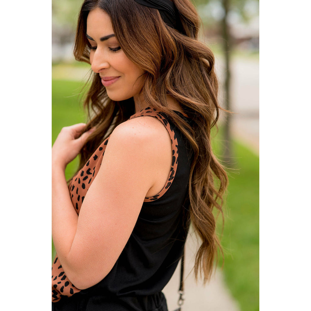 Brushed Dot Solid Back Tank - Betsey's Boutique Shop